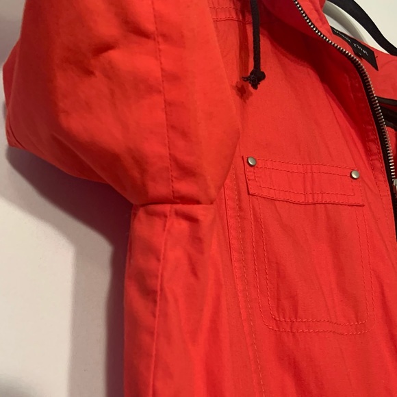 ** Black Rivet Red and Black Lightweight Zip Up Jacket 100% Cotton Size Medium - Picture 8 of 13